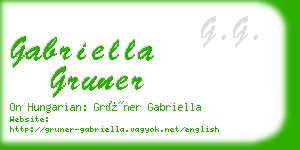 gabriella gruner business card